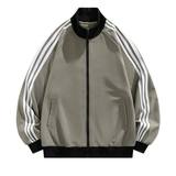 复古美式条纹立领夹克春新款日系百搭oversize外套潮Q5567-P50，男装夹克，星座610（原A335）