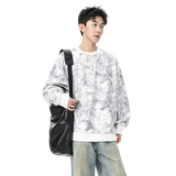 扎染卫衣男2025秋季新款美式复古潮牌百搭重磅痞帅Q5569-特P42，男装卫衣，星座610（原A335）