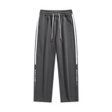 秋季2025新款宽松条纹直筒运动裤阔腿青少年休闲长裤Q29165-特P35，女装休闲裤，星座610（原A335）