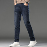 秋冬高品质牛仔裤男直筒修身弹力休闲百搭青年水洗长裤子K878-P50，男装牛仔裤，星座610（原A335）