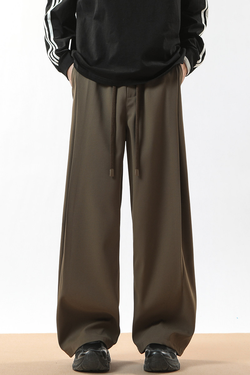 美式潮牌重磅休闲裤男士春夏季宽松阔腿拖地长裤K2722-P48，男装休闲裤，星座610（原A335）