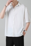 2024年夏季薄款冰丝大码短袖男ins高街宽松垂感衬衫CY009-特P26，男装衬衫，星座610（原A335）