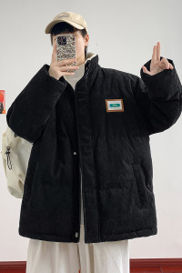 灯芯绒棉衣男2022新款冬季加厚棉袄外套宽松面包服潮牌MY288图片