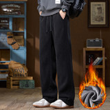 休闲裤男士潮流百搭直筒阔腿裤2025年冬季宽松运动长裤JR806-P48，女装休闲裤，星座610（原A335）