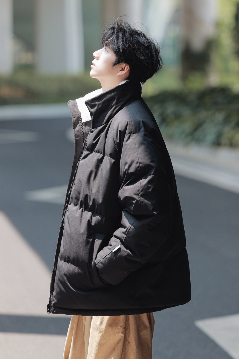 内里羊羔毛棉衣男女冬天潮牌日系痞帅面包棉外套防水面料M111-P70,男装棉衣,星座610（原A335）
