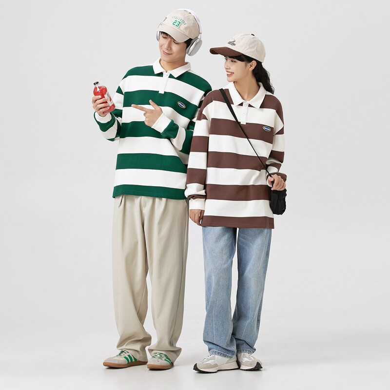 青少年套头Polo衫卫衣男春季长袖T恤衣服潮流帅气学生W2381-P52,男装卫衣,星座610（原A335）