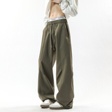 青少年弯刀阔腿裤男士春夏新款时尚潮牌高街百搭休闲裤K9960-P48，男装休闲裤，电商A335