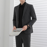 休闲西服外套男士秋季高级感修身韩版潮流痞帅西装外套XZ18-P138，男装西服，星座610（原A335）