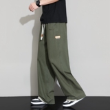 直筒裤子男款春夏美式潮牌休闲裤宽松百搭阔腿工装裤子K2712-P50，男装休闲裤，星座610（原A335）