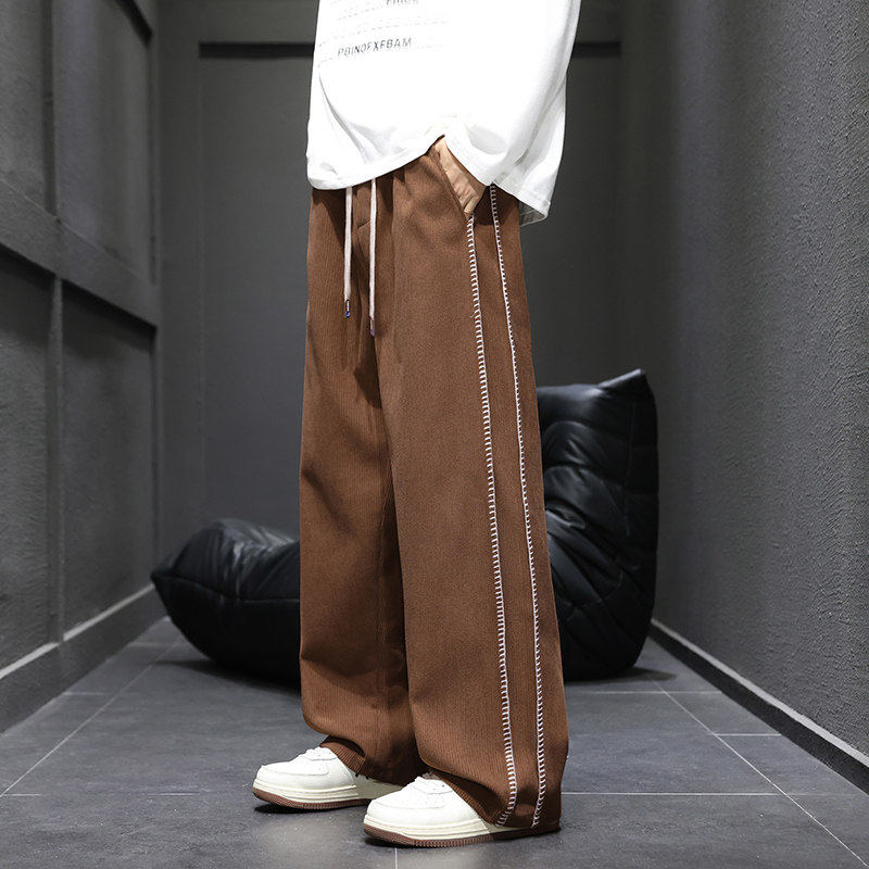 休闲裤男2026春季直筒运动裤垂感青少年阔腿长裤Q29171-特P42，女装休闲裤，星座610（原A335）