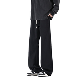 2026潮牌休闲裤男简约宽松直筒透气复古抽绳阔腿长裤子Z6907-P36，男装休闲裤，星座610（原A335）