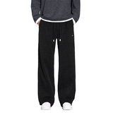 男2025秋季新款垂感阔腿直筒纹理重磅运动男士休闲裤K6676-P52，男装休闲裤，星座610（原A335）