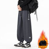 束脚运动男款2025新款加绒潮牌宽松休闲百搭长裤JR29093-特P32，男装卫衣，星座610（原A335）