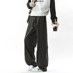 青少年弯刀阔腿裤男士春夏新款时尚潮牌高街百搭休闲裤K9960-P48,男装休闲裤,电商A335