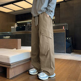 美式工装冲锋裤男春季2026新款潮流宽松直筒休闲裤Q29172-特P35，男装工装外套，星座610（原A335）