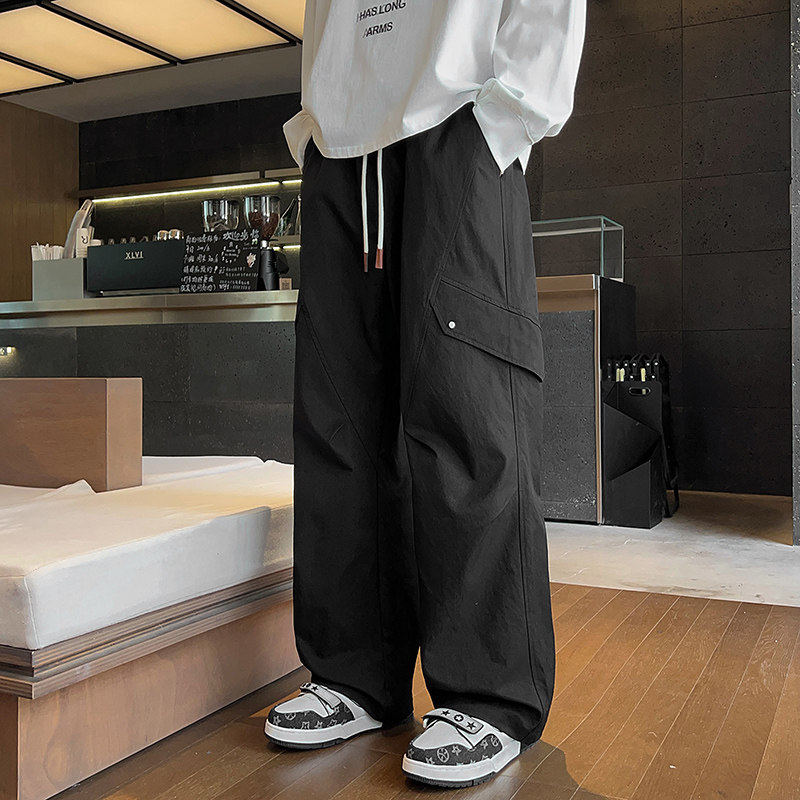 美式工装冲锋裤男春季2026新款潮流宽松直筒休闲裤Q29172-特P35，男装工装外套，星座610（原A335）