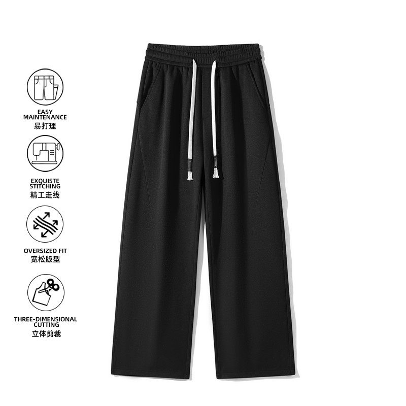 2026男春季潮牌美式宽松直筒休闲长裤男简约百搭运动裤Z6907-P36，女装休闲裤，星座610（原A335）