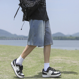 星空纹牛仔短裤男夏季新款宽松直筒百搭潮牌休闲五分裤TS187-P38，男装牛仔裤，星座610（原A335）
