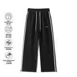 条纹直筒卫裤男春2026美式高街宽松阔腿运动休闲长裤Z9999-P45，男装休闲裤，星座610（原A335）