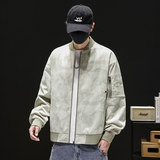 美式高街迷彩拉链夹克外套男宽松休闲工装棒球服潮Q5557-P68，男装夹克，星座610（原A335）