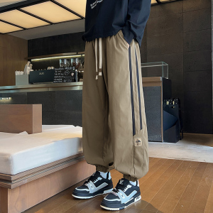 美式潮牌束脚卫裤男士秋季2025新款条纹运动休闲长裤Q29160-特P30，男装休闲裤，星座610（原A335）