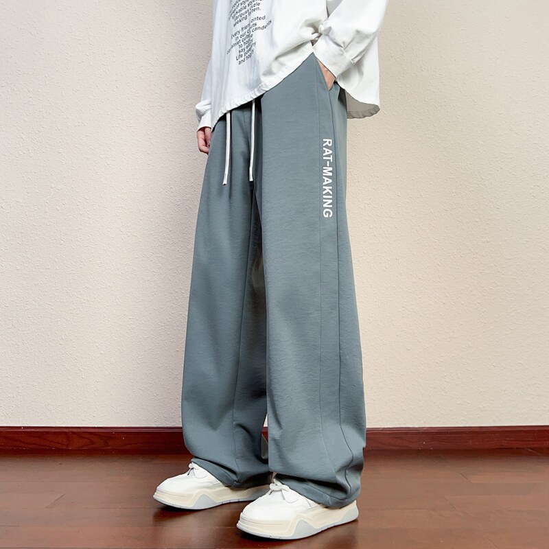 美式复古卫裤男夏季潮牌休闲长裤百搭高街拖地裤子K888-P35,男装休闲裤,星座610（原A335）