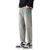 牛仔裤男士2026春季新款宽松直筒哈伦休闲锥形长裤子潮K6629-P52，男装牛仔裤，星座610（原A335）