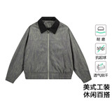 男士夹克外套拉链翻领百搭宽松休闲潮流2025年秋季新款JS5622-P78，男装夹克，星座610（原A335）