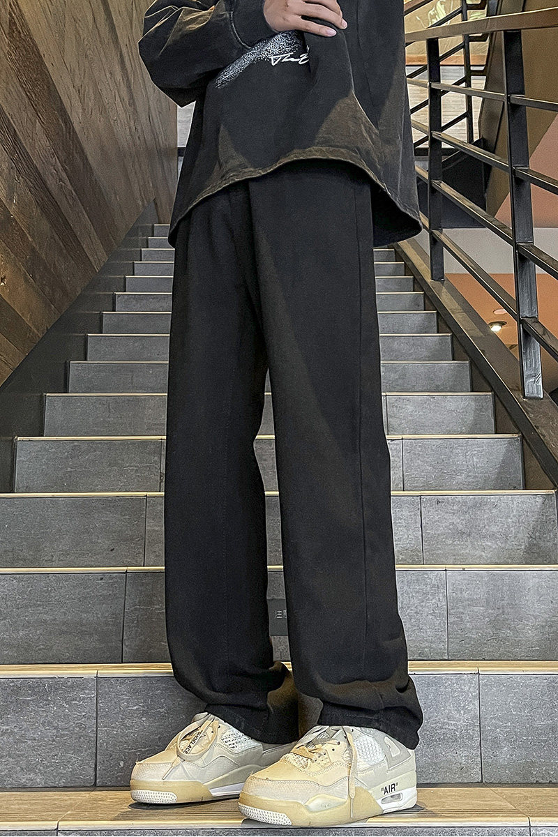 春季新款牛仔裤男士时尚韩版简约百搭高街阔腿直筒长裤TS115-P45,男装牛仔裤,星座610（原A335）