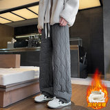 棉裤男款2026冬季加绒加厚葫芦纹保暖裤防寒裤JR29185-P40，男装棉衣，星座610（原A335）