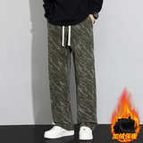 男加绒冬季直筒宽松潮流美式阔腿休闲痞帅拖地裤JR29070-特P38，男装卫衣，星座610（原A335）