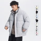 假两件棉衣男士冬季2025新款加厚面包服格子立领棉服MY2515-P85，男装棉衣，星座610（原A335）