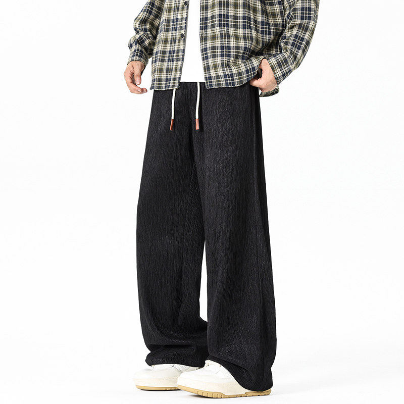 2026春季新款男士休闲宽松直筒长裤子潮流百搭阔腿裤Q29151-特P32，男装休闲裤，星座610（原A335）