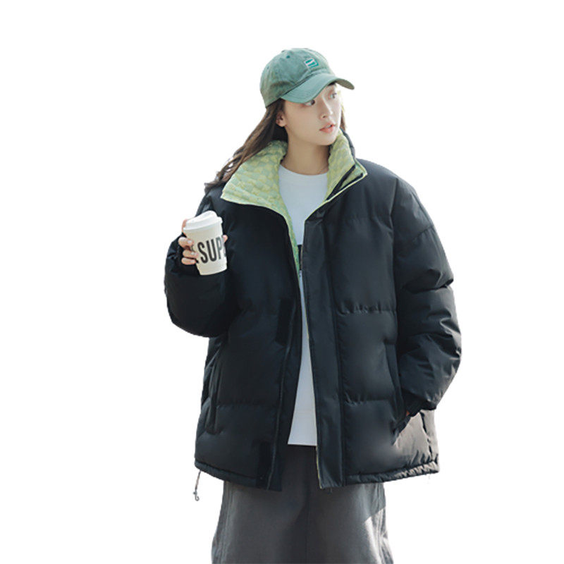 三防面料男冬季韩版宽松立领加厚防寒面包服棉袄休闲外套M666-P75,女装短外套,星座610（原A335）