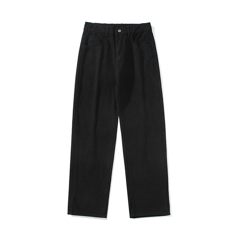 春季港风牛仔裤男时尚潮牌休闲百搭宽松直筒阔腿裤TS115-P45,男装牛仔裤,星座610（原A335）
