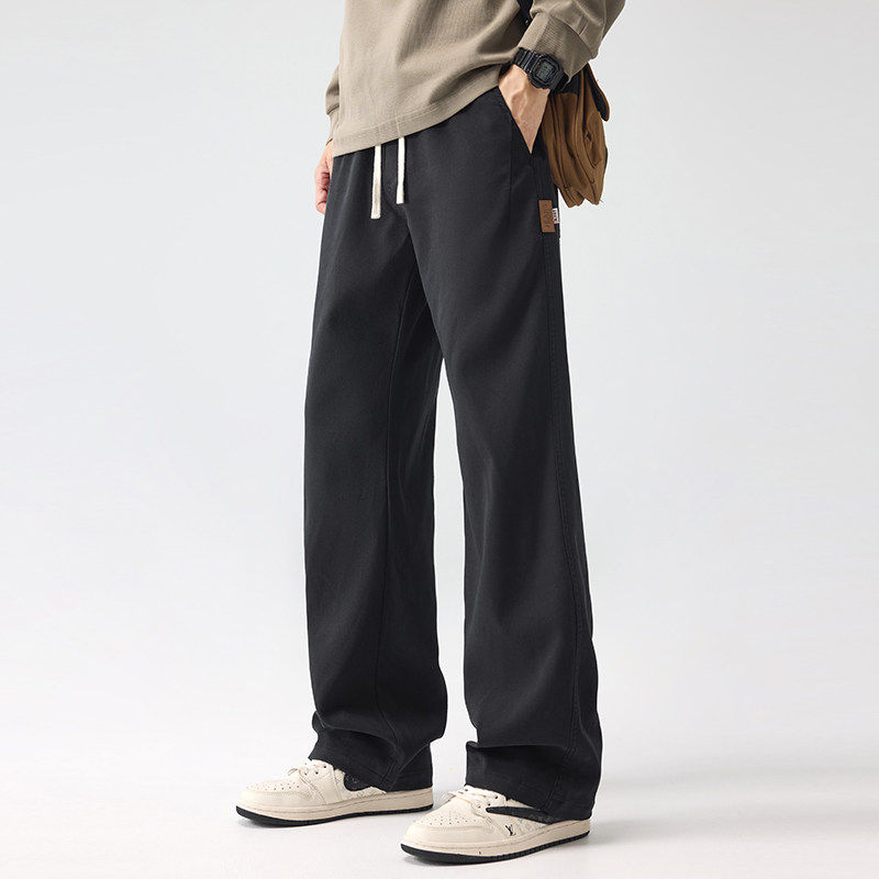 休闲裤款春季2026新款潮流百搭松紧腰秋男士直筒裤K3502-特P40，男装休闲裤，星座610（原A335）