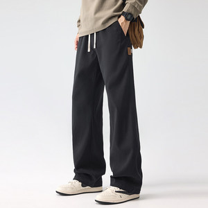休闲裤款春季2026新款潮流百搭松紧腰秋男士直筒裤K3502-特P40，男装休闲裤，星座610（原A335）