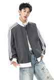 开衫卫衣男美式高街vibe风三道杠条纹运动夹克潮牌外套Q5567-P50，男装夹克，星座610（原A335）