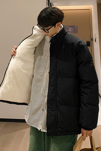 棉服棉袄男士冬季新款潮牌百搭加厚情侣面包服时尚外套MY858图片