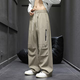 休闲裤男秋季工装裤男宽松直筒潮流百搭运动休闲裤Q29158-特P30，男装工装外套，星座610（原A335）