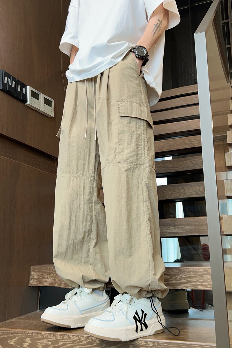 休闲裤男春夏轻薄款户外防泼水登山工装裤直筒伞兵裤K2702-P40,男装休闲裤,星座610（原A335）