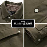 外套男秋季2025新款中长版时尚风衣夹克衣服潮Q5539-P78，男装夹克，星座610（原A335）