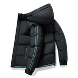 三防面料现货足棉服男冬季加厚短款面包服宽松羽绒服M5811-P70，男装羽绒服，星座610（原A335）