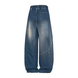 美式高街牛仔裤男款2025秋宽松休闲直筒阔腿裤Q29191-P48，男装牛仔裤，星座610（原A335）