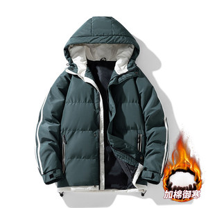 三防面料 连帽棉服男冬季新款加厚外套服棉袄外套棉衣M5811-P70图片