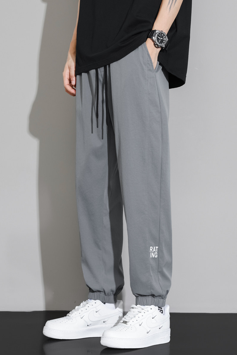 冰丝休闲裤子男夏季美式潮牌宽松垂感速干运动长裤K303-P30特图片
