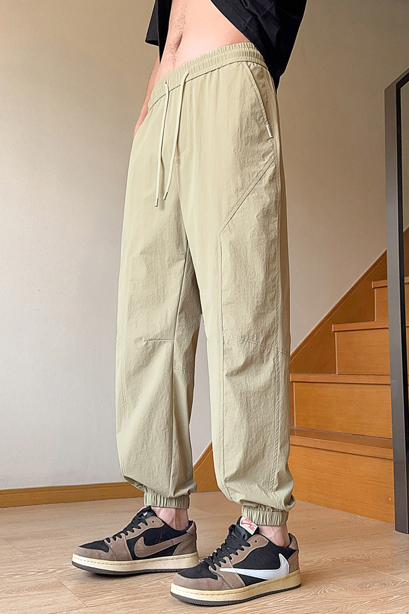 休闲裤男春季2025新款户外工装运动宽松束脚九分长裤子K630-P40特,男装休闲裤,星座610（原A335）