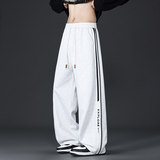 男士秋季2025新款直筒休闲长裤宽松运动青少年裤子Q29165-特P35，男装休闲裤，星座610（原A335）