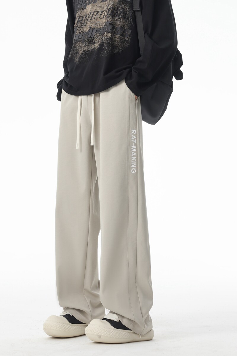 休闲长裤子男士夏季薄款宽松直筒运动阔腿卫裤速干冰丝裤K888-P35，男装休闲裤，星座610（原A335）