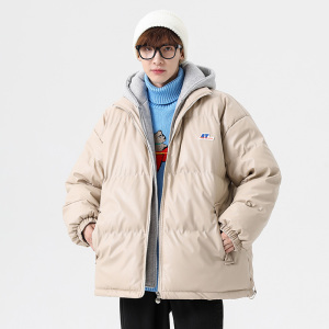 加厚pu皮棉衣男生冬季外套学院风潮牌棉袄贴标潮流棉服MY325图片